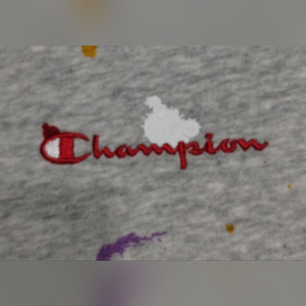 Champion Terry Paint Splatter Oversized Astsy Sweatshirt Women's Size (XL) - Picture 8 of 10